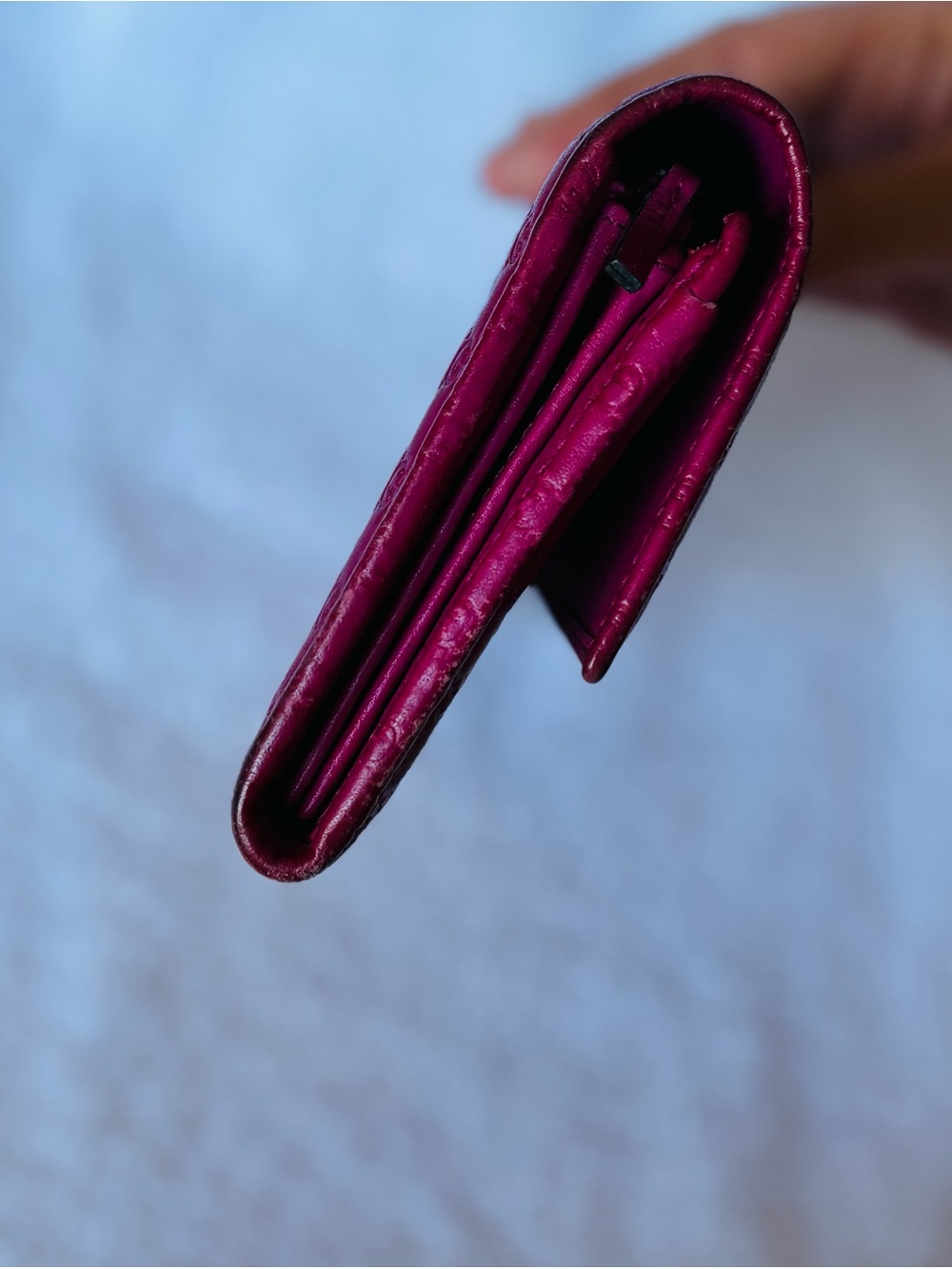 Gucci Quilted GG Leather Wallet in Deep Berry - Picture 4 of 4